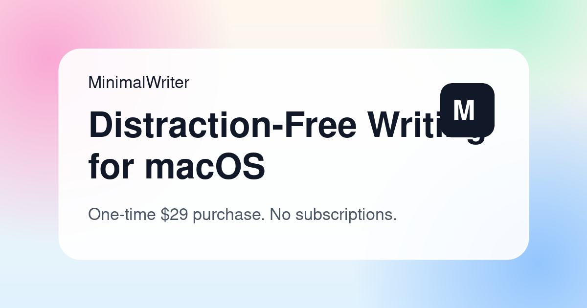 MinimalWriter